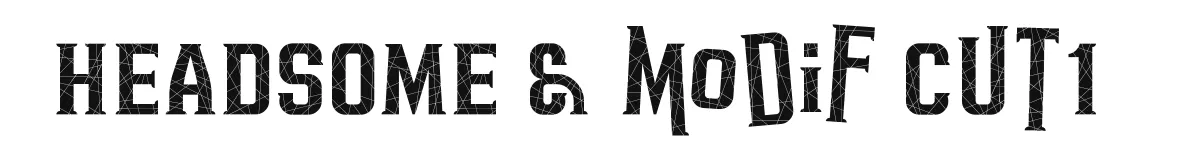 HEADSOME & modif Cut1 original font preview
