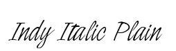 Indy Italic Plain