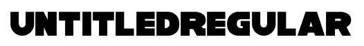 UntitledRegular original font preview