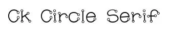 Ck Circle Serif