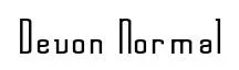 Devon  Normal original font preview