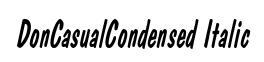 DonCasualCondensed Italic