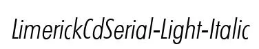 LimerickCdSerial-Light-Italic