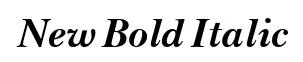 New Bold Italic