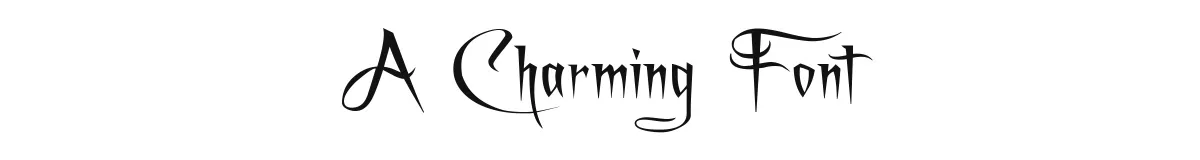 A Charming Font font preview