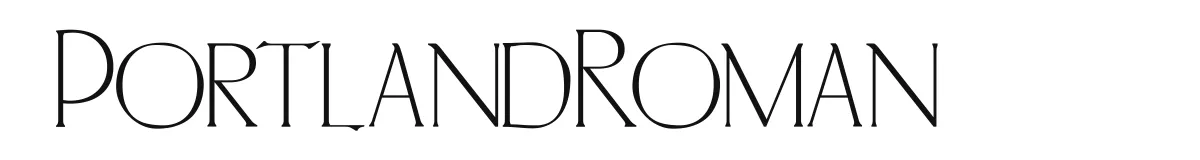 PortlandRoman original font preview
