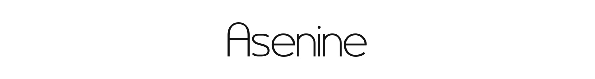 Asenine original font preview