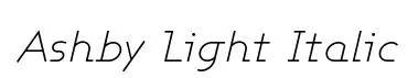 Ashby Light Italic