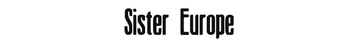 Sister Europe original font preview