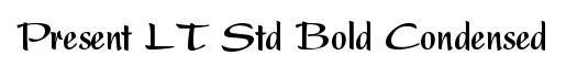 Present LT Std Bold Condensed