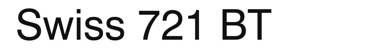 Swiss 721 BT original font preview