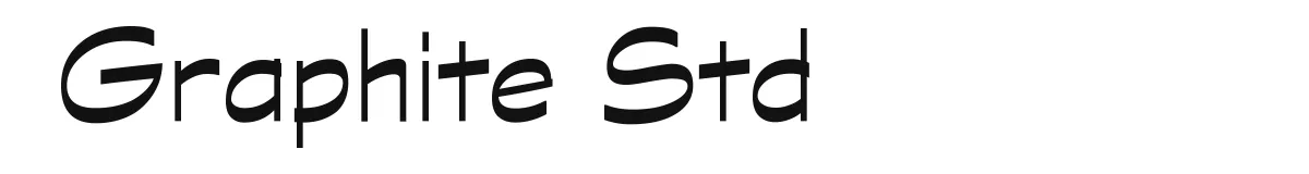 Graphite Std original font preview