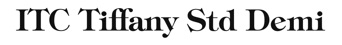 ITC Tiffany Std Demi original font preview