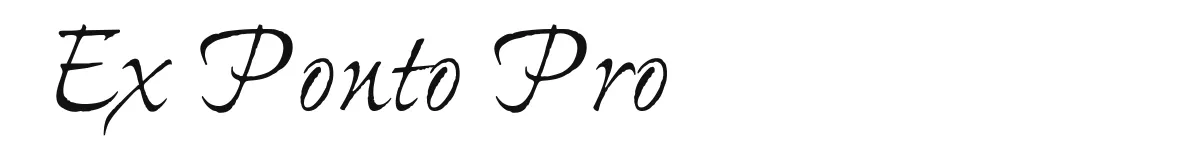 Ex Ponto Pro original font preview