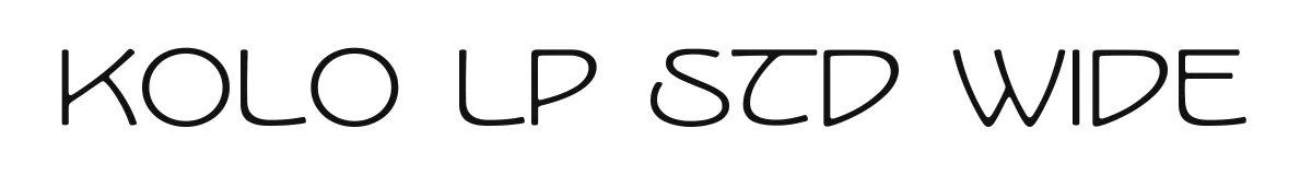 Kolo LP Std Wide original font preview