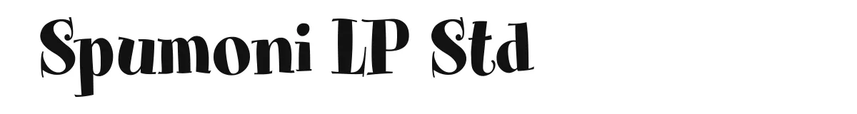 Spumoni LP Std original font preview