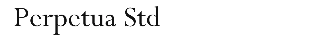 Perpetua Std original font preview