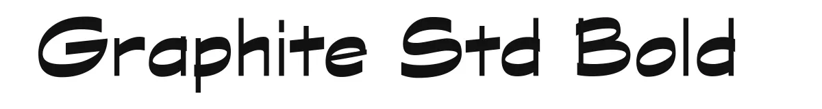 Graphite Std Bold original font preview