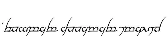 Tengwar Annatar Italic