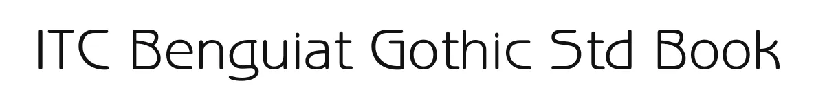 ITC Benguiat Gothic Std Book original font preview