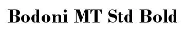 Bodoni MT Std Bold