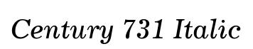 Century 731 Italic
