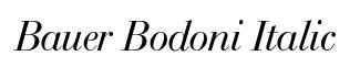 Bauer Bodoni Italic