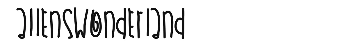 AllensWonderland original font preview