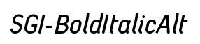 SGI-BoldItalicAlt