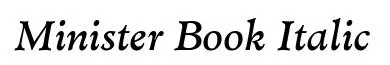 Minister Book Italic