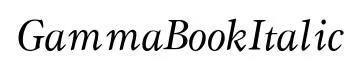 GammaBookItalic