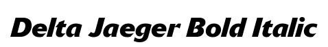 Delta Jaeger Bold Italic