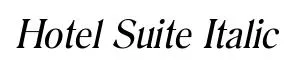 Hotel Suite Italic