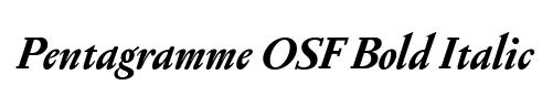 Pentagramme OSF Bold Italic