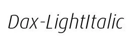 Dax-LightItalic