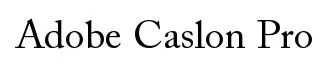 Adobe Caslon Pro