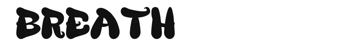 BREATH original font preview