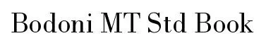 Bodoni MT Std Book