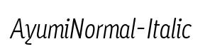 AyumiNormal-Italic