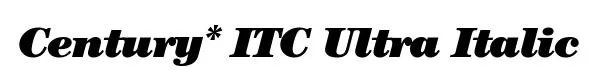 Century* ITC Ultra Italic