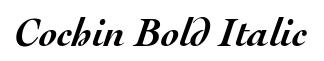 Cochin Bold Italic