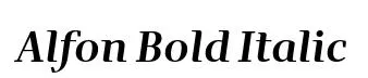 Alfon Bold Italic