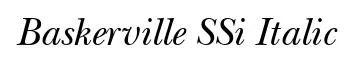 Baskerville SSi Italic