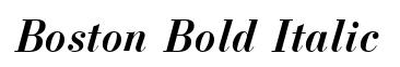 Boston Bold Italic