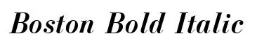 Boston Bold Italic