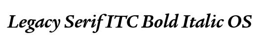 Legacy Serif ITC Bold Italic OS