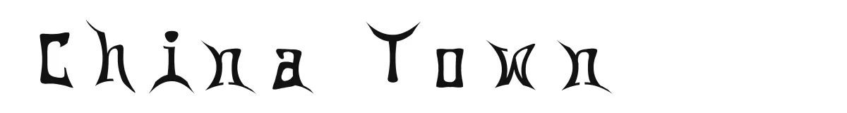 China Town original font preview