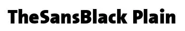 TheSansBlack Plain original font preview