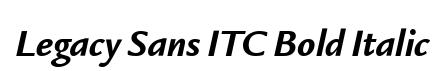 Legacy Sans ITC Bold Italic
