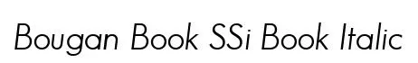 Bougan Book SSi Book Italic